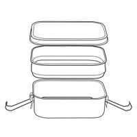 Microgarden Double Layer Lunch Box 1950ml